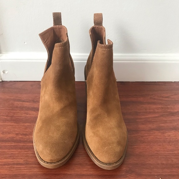 STEVE MADDEN Sharini Chestnut Suede Ankle Booties size 9 - Picture 3 of 6